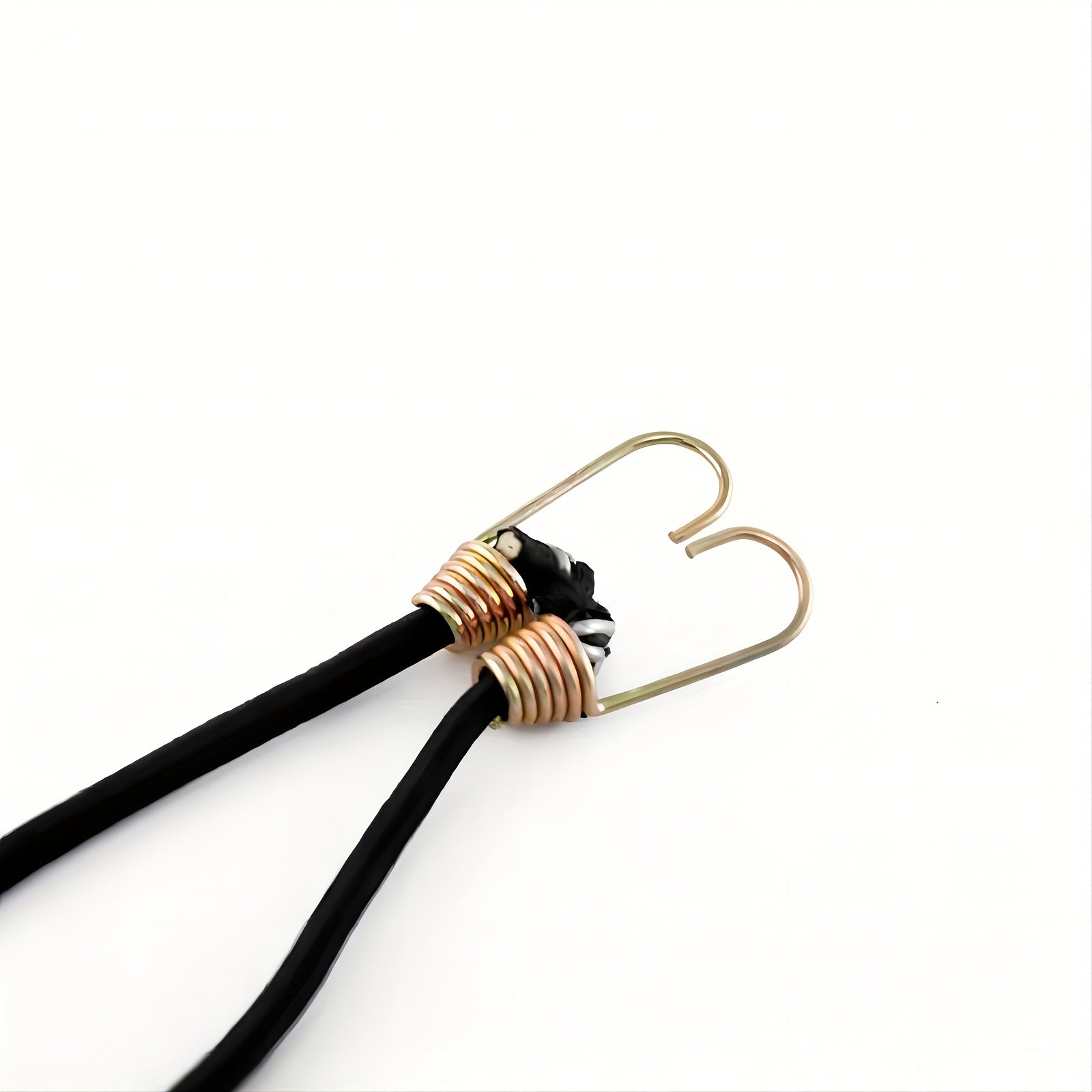 15pcs 25.4cm Mini Bungee Cords Rubber with Steel Hooks for Tarps Covers Canopies