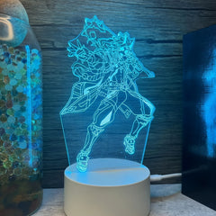 LED 3D Night Lights Acrylic Touch Lights for Bedroom Table Lamps
