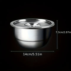 304 Stainless Steel Egg Steaming Bowl for Camping & Picnics