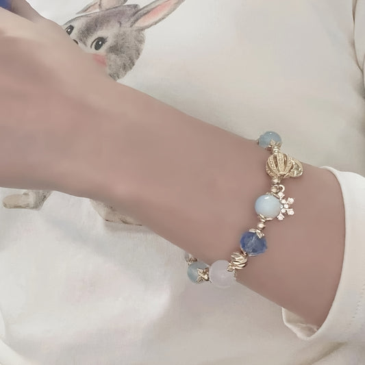 Snow Bracelet Bow Bead Bracelet Christmas Wind Bracelet