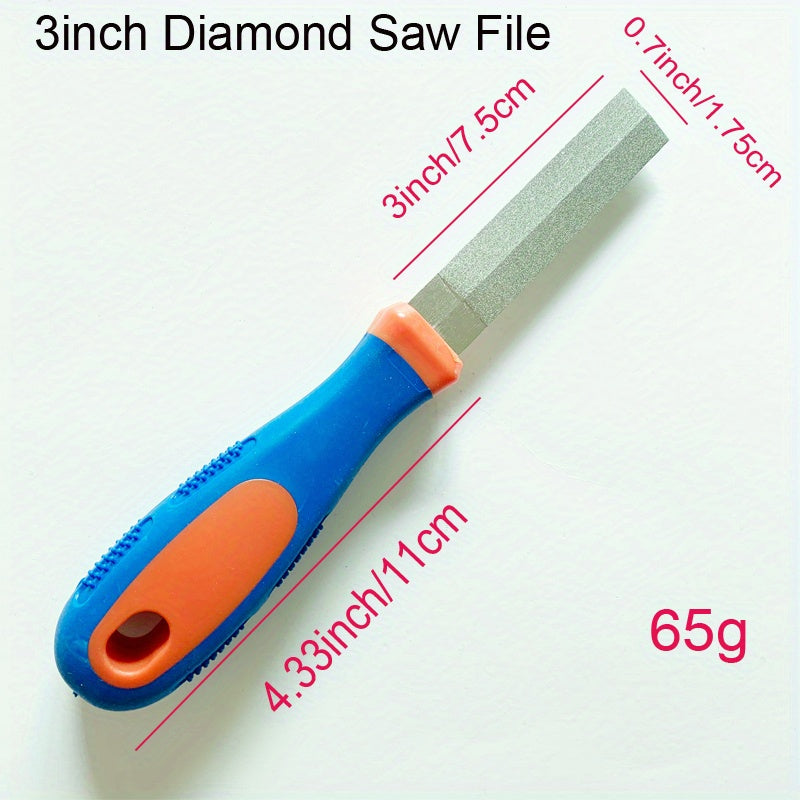 Diamond Rhombus Saw File Wood Rasp 7 62 10 16 12 Sharpening Saw Blade Tools