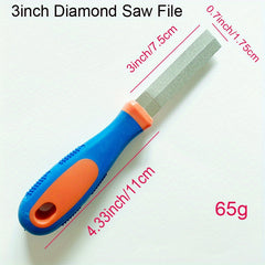 Diamond Rhombus Saw File Wood Rasp 7 62 10 16 12 Sharpening Saw Blade Tools