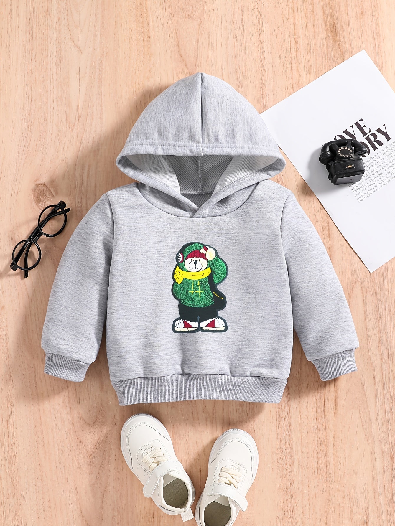 Baby Boys Hoodie Cartoon Graphic Pullover
