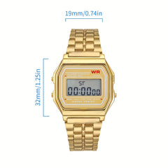 High School Luminous Watch Stainless Steel Strap Boys