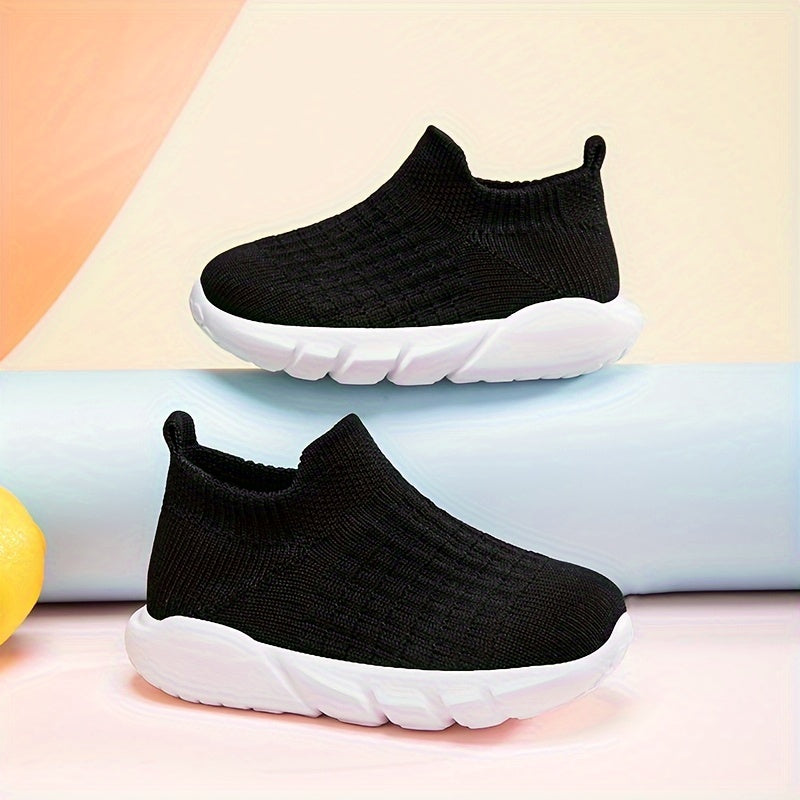 Boy's Breathable Slip On Sock Shoes Non Slip Soft Sole Sneakers
