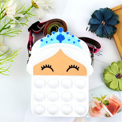 Girls Silicone Princess Crossbody Bag Shoulder Bag Coin Purse Wallet