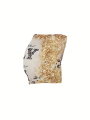 Letter Print Skinny Shorts Casual Shorts For Spring & Summer