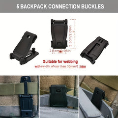 42pcs Tactical Clips for Outdoor Adventures Secure Buckle Mountain