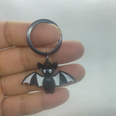 Cartoon Bat Keyring Metal Creative Keychain Pendant Halloween Gift