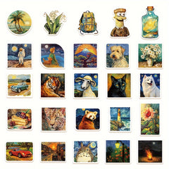 50pcs Paintings Everything Stickers Decorations