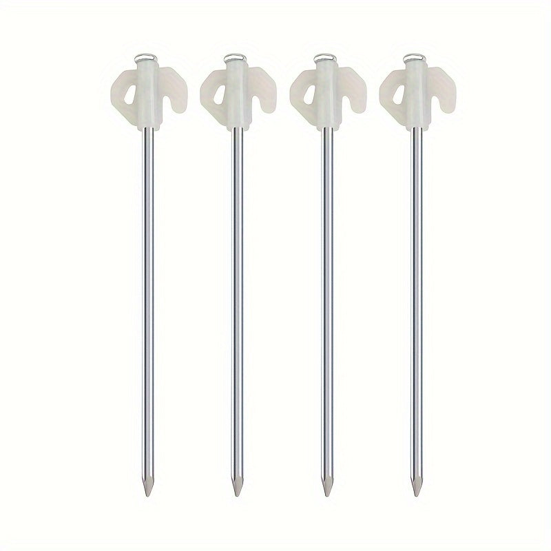 4pcs Outdoor Tent Ground Nail Windproof Rope Stakes Camping Tent Canopy Pegs