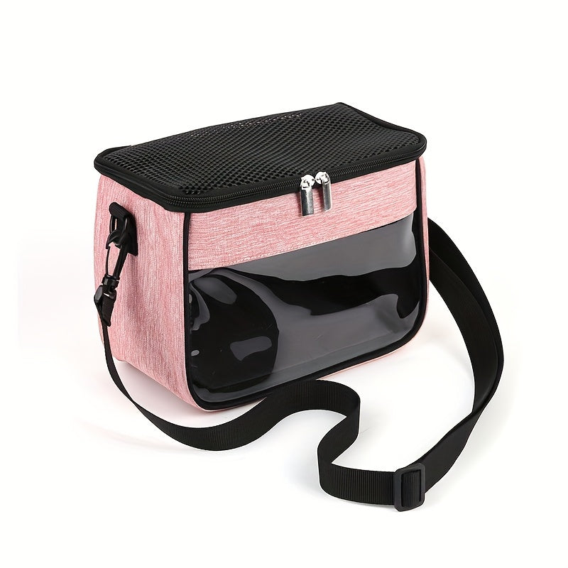 Portable Breathable Hamster Carrier Bag Adjustable Strap for Small Animals