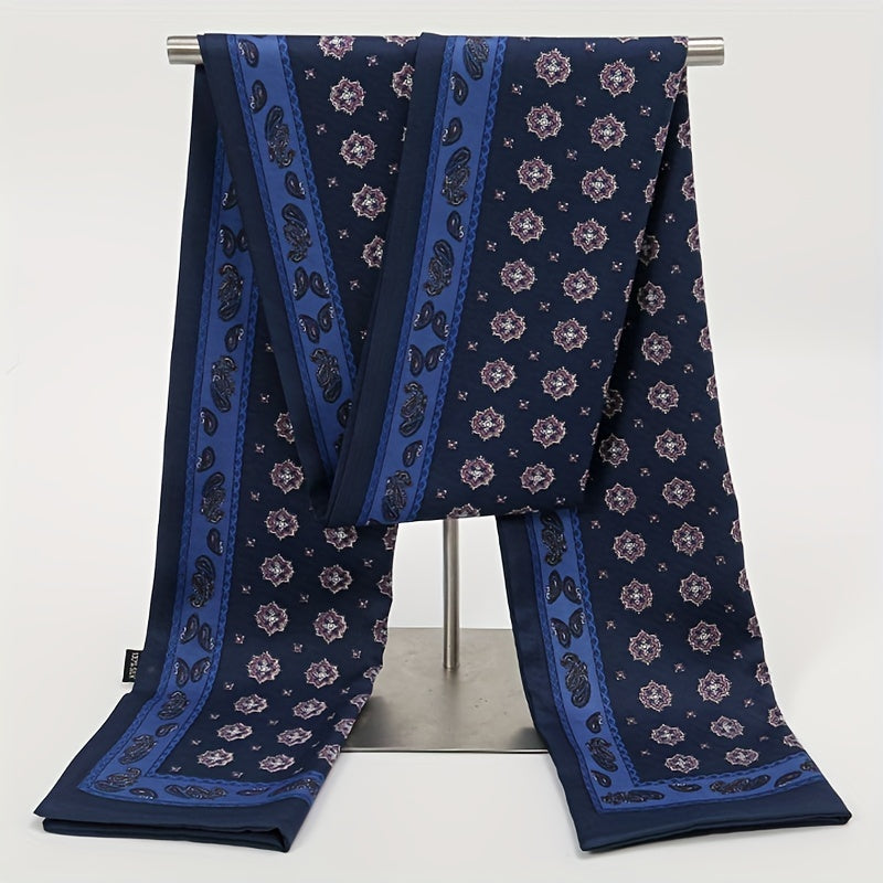 Men's Printed Double Layer Scarf