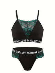 Lace Jacquard Lingerie Set