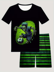 Kid's Halloween Skeleton 2pc Pajamas Set