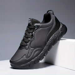 Waterproof Non-slip Running Shoes PU Leather Casual Sneakers Women's Footwear