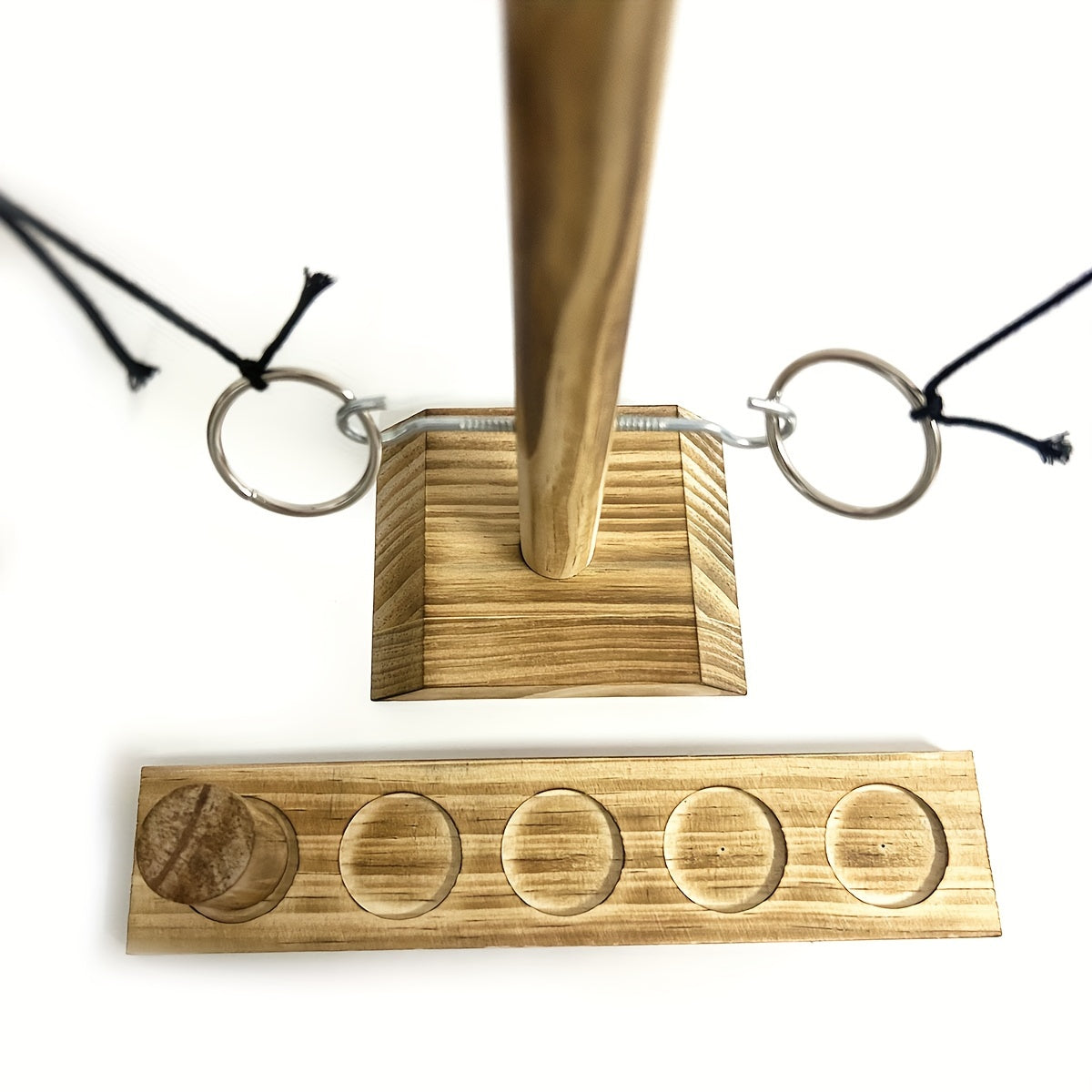 Wooden Hook and Ring Game for Home Party
