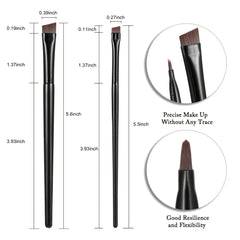 Ultra Thin Slanted Eyeliner Brush for Precise Application