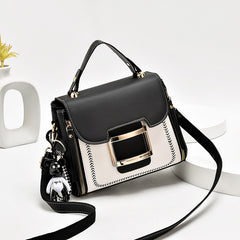 Stylish Top Handle Bag Faux Leather Purse Shoulder Bag