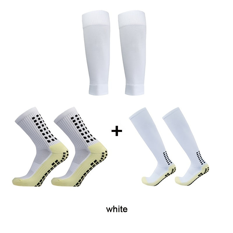 3 Pairs Soccer Grip Socks Football Socks Set for Competition & Training
