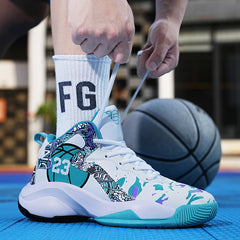 Camouflage Lightweight Mid Top Women's Basketball Shoes
