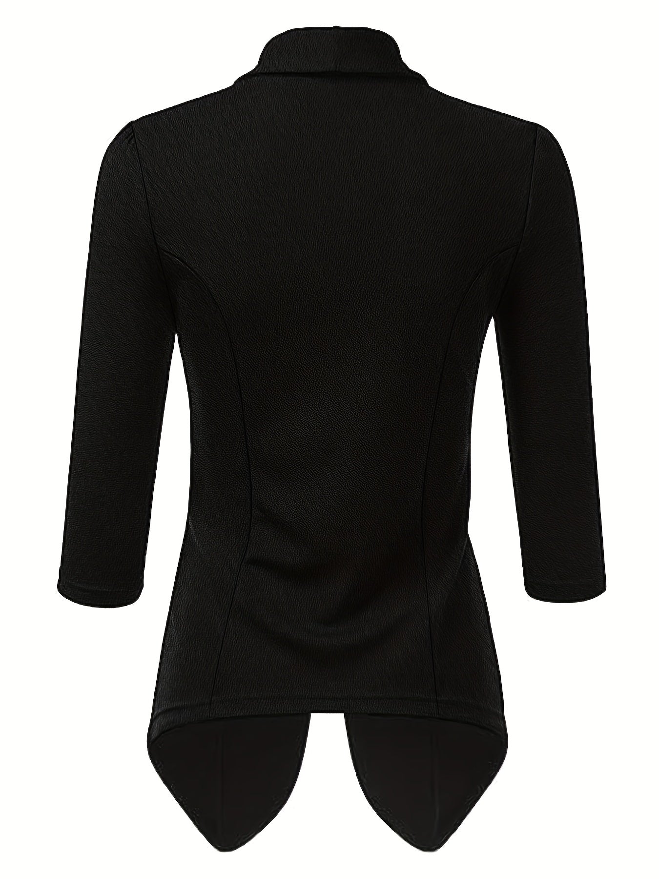 Solid Open Front Blazer Women's Office Outerwear
