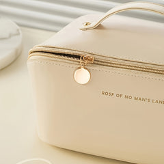 Large Travel Cosmetic Bag Waterproof Makeup Organizer Portable With Handle