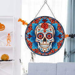 Halloween Mexican Skull Acrylic Decoration