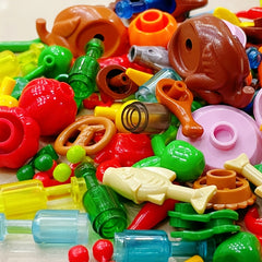 Urban Food Building Blocks Chicken Hot Dog Seafood DIY Toys
