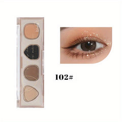 Wasteland Style Eyeshadow Palette - 4 Shimmering Matte Finish Colors