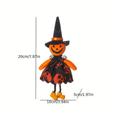 Cartoon Pumpkin Witch Pendant Halloween Party Props