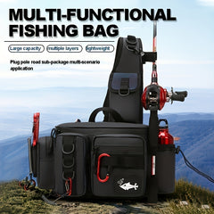 Camouflage Fishing Bag for Outdoor Fishing and Travel