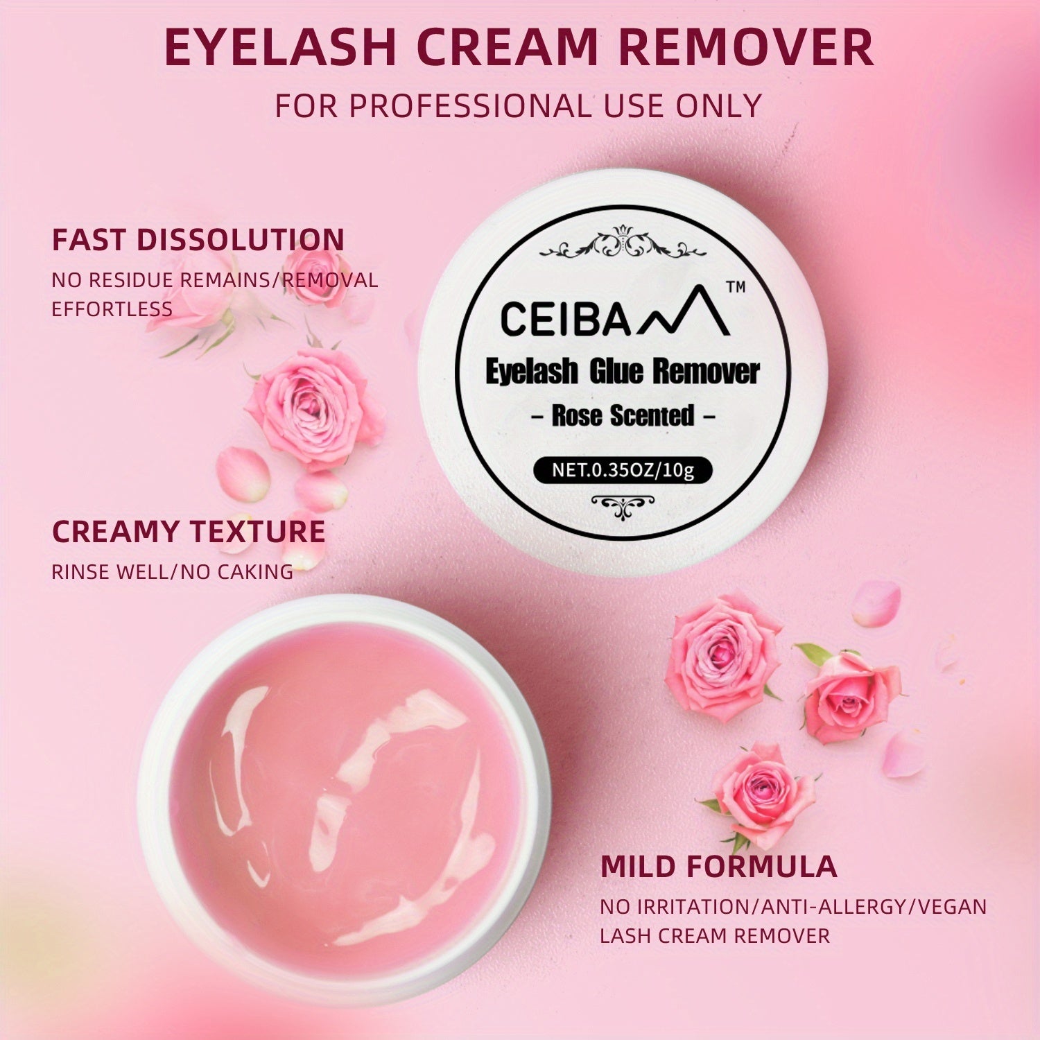 Professional Lash Gel Remover for Eyelash Extension Glue