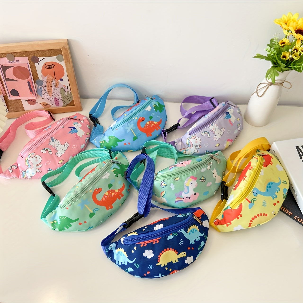 Kids Cartoon Chest Bag Outing Shoulder Bag For Girls