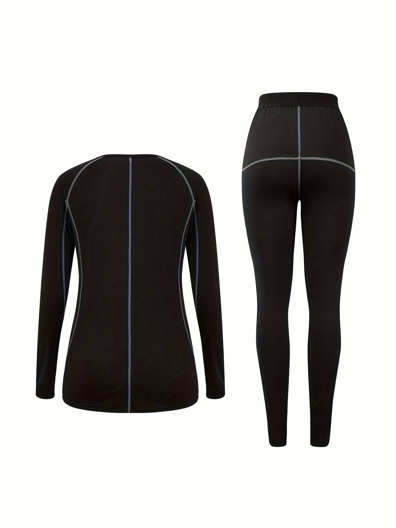 Thermal Underwear Set Long Sleeve Tops & Pants Women's Loungewear