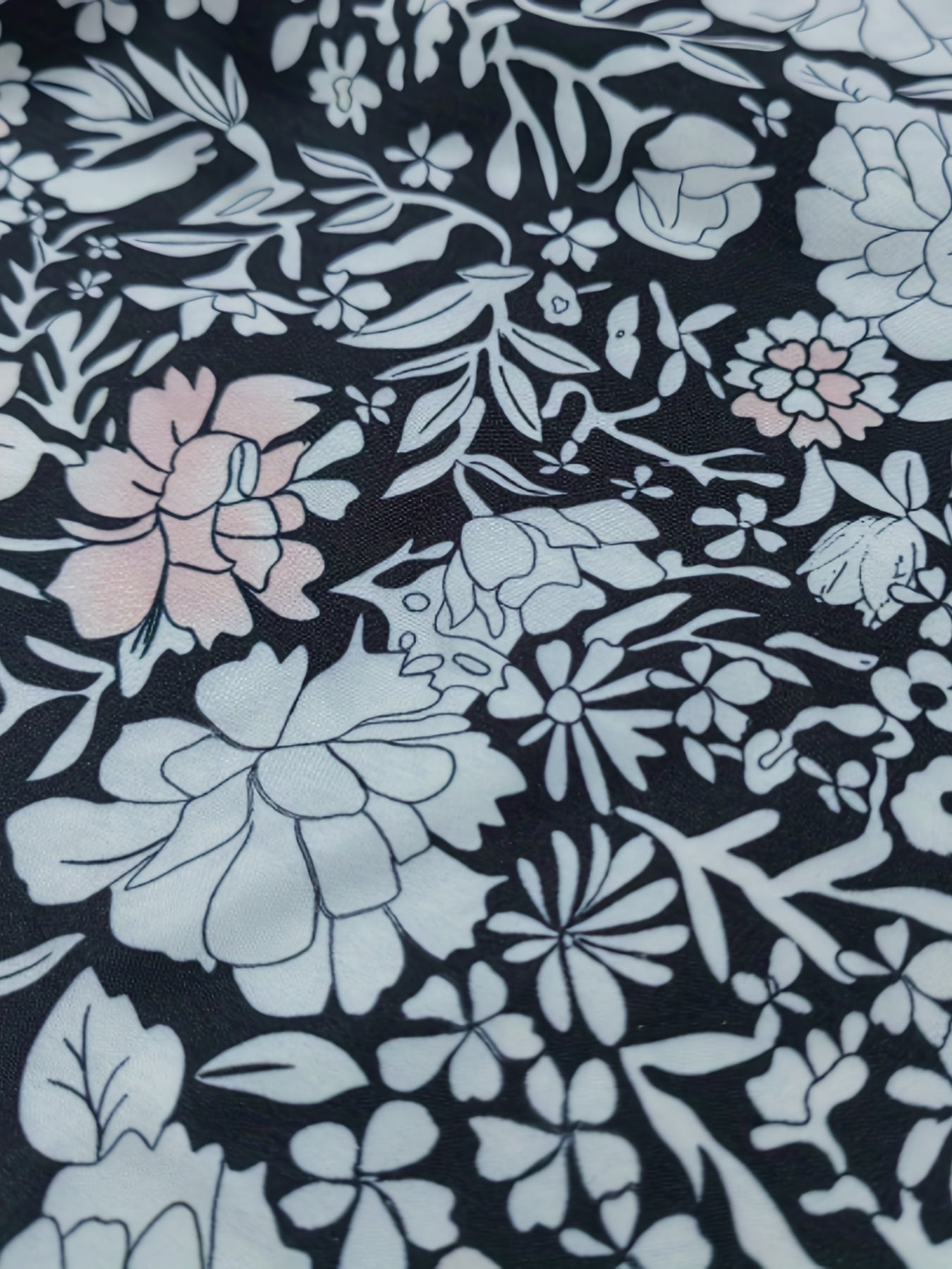 Floral Print High Rise Wide Leg Pants
