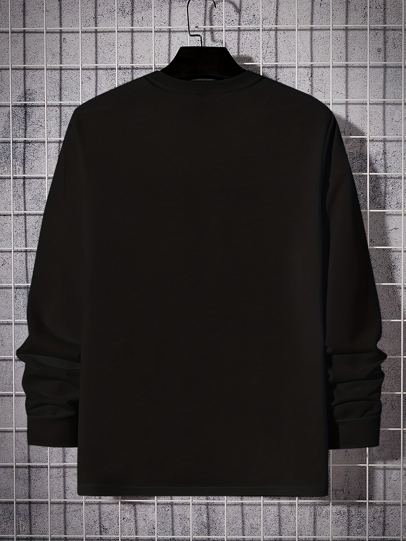 Skeleton Print Men's Long Sleeve T shirt Vintage Style