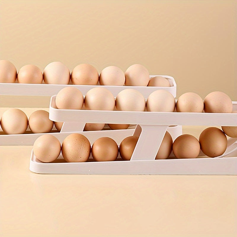 Double Layer Egg Storage Box Refrigerator Side Door Rack