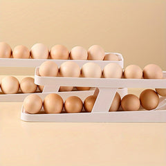 Double Layer Egg Storage Box Refrigerator Side Door Rack
