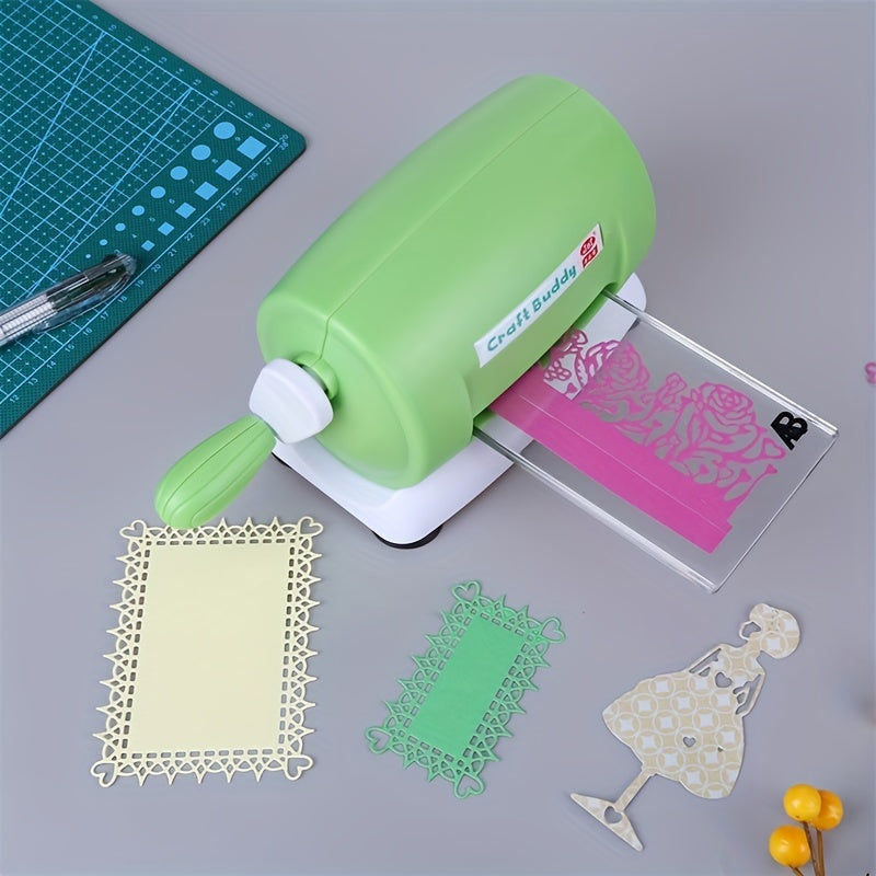 Portable 5 Colors Craft Buddy Mini Die Cutting Machine With Pads