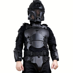 Outdoor Training Protective Vest Set with Adjustable Pads and Molle Belt