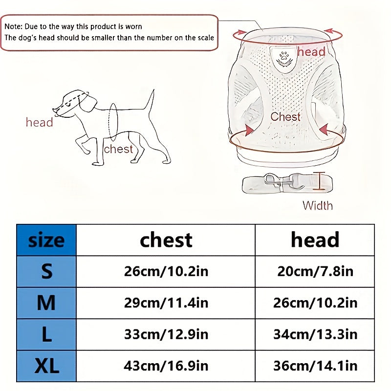 Stretchable Suede Pet Harness & Leash Set for Dogs Walking