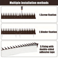 12pcs Fence Wall Spikes Bird Cat Deterrent Security