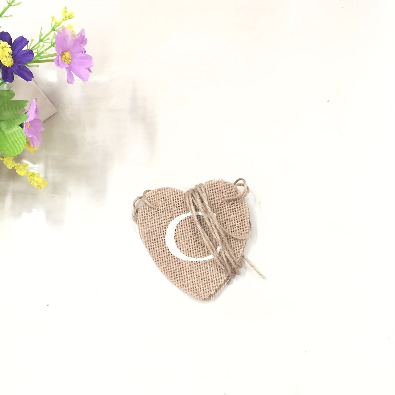 Love CARDS Linen Pennant Party Pull Flag Wedding Bunting Decoration