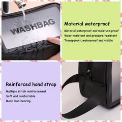 Waterproof PVC Wash Bag Portable Cosmetic Storage Bag for Travel