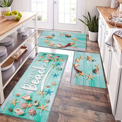 Starfish Kitchen Mat Anti Slip Bathroom Carpet Absorbent Bath Mat