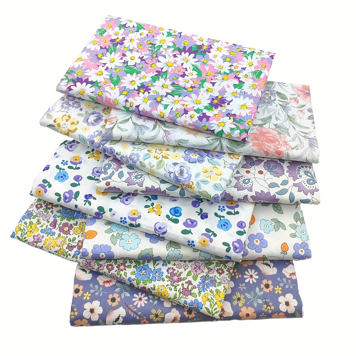 8pcs Printed Cotton Fabric 20x25cm Sewing Quilting Patchwork Material