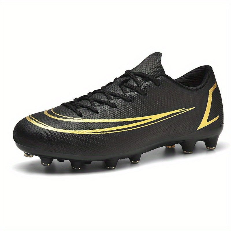 Boy's High Top AG Cleat Football Boots Anti-skid Lace Up Soccer Cleats
