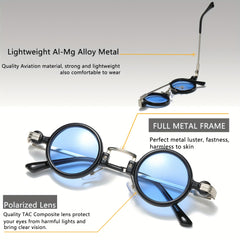 Men's Classic Small Round Sunglasses UV400
