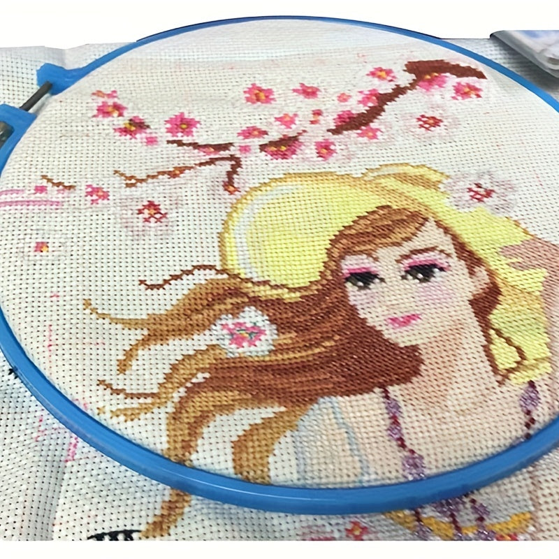Multicolor Embroidery Hoop for Crafts DIY Cross Stitch Stand